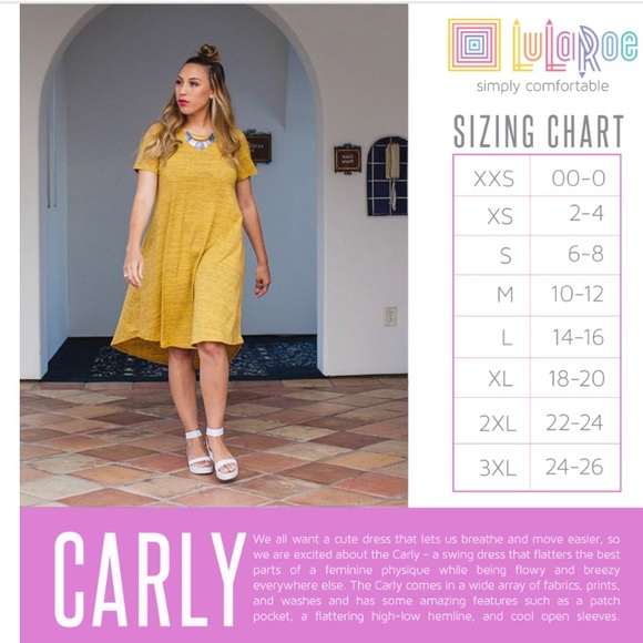 Lularoe Carly Dress Roses Size S *Leggings Material* - Picture 6 of 6